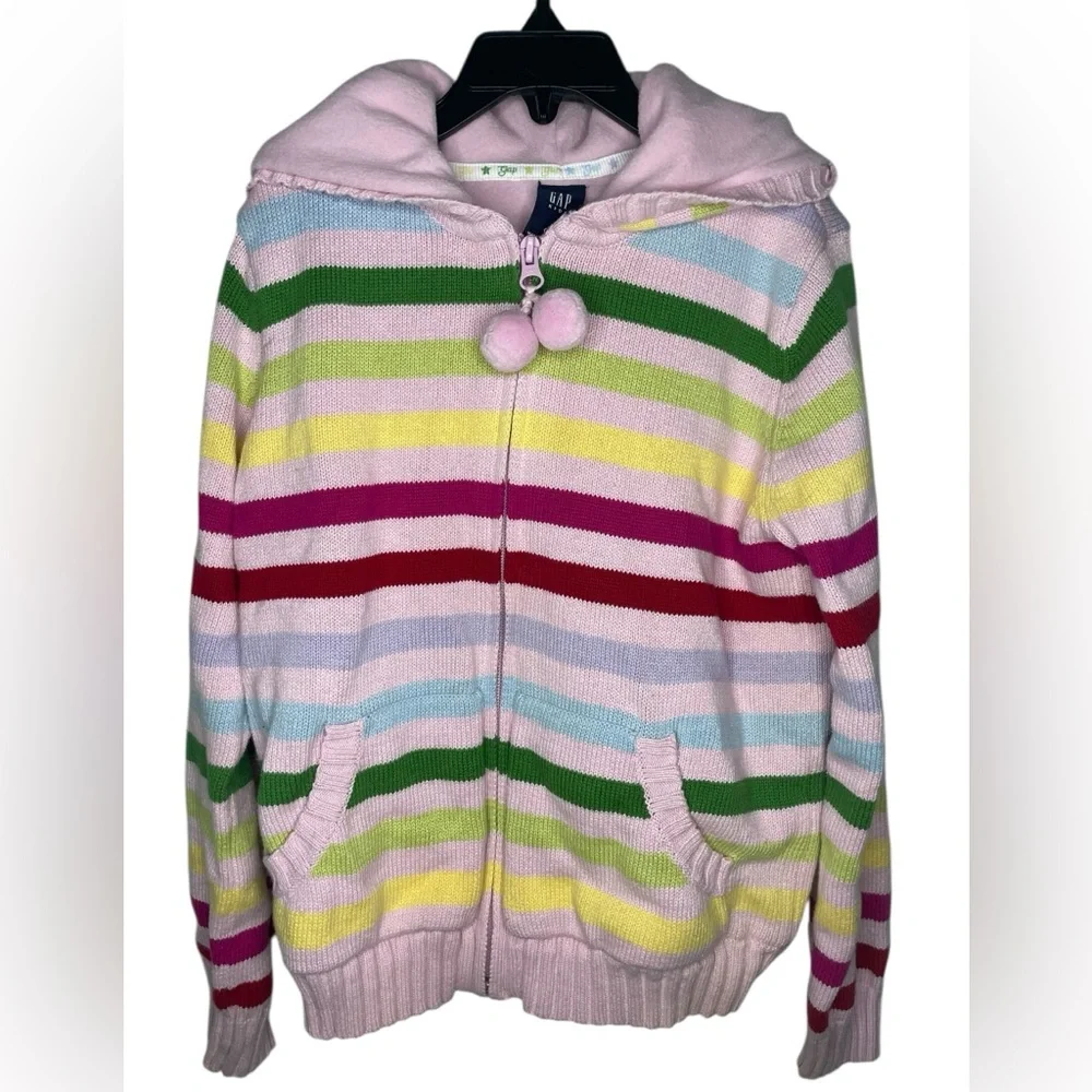Gap Kids Fleece Lined Full Zip Hooded Sweater-Girls Large